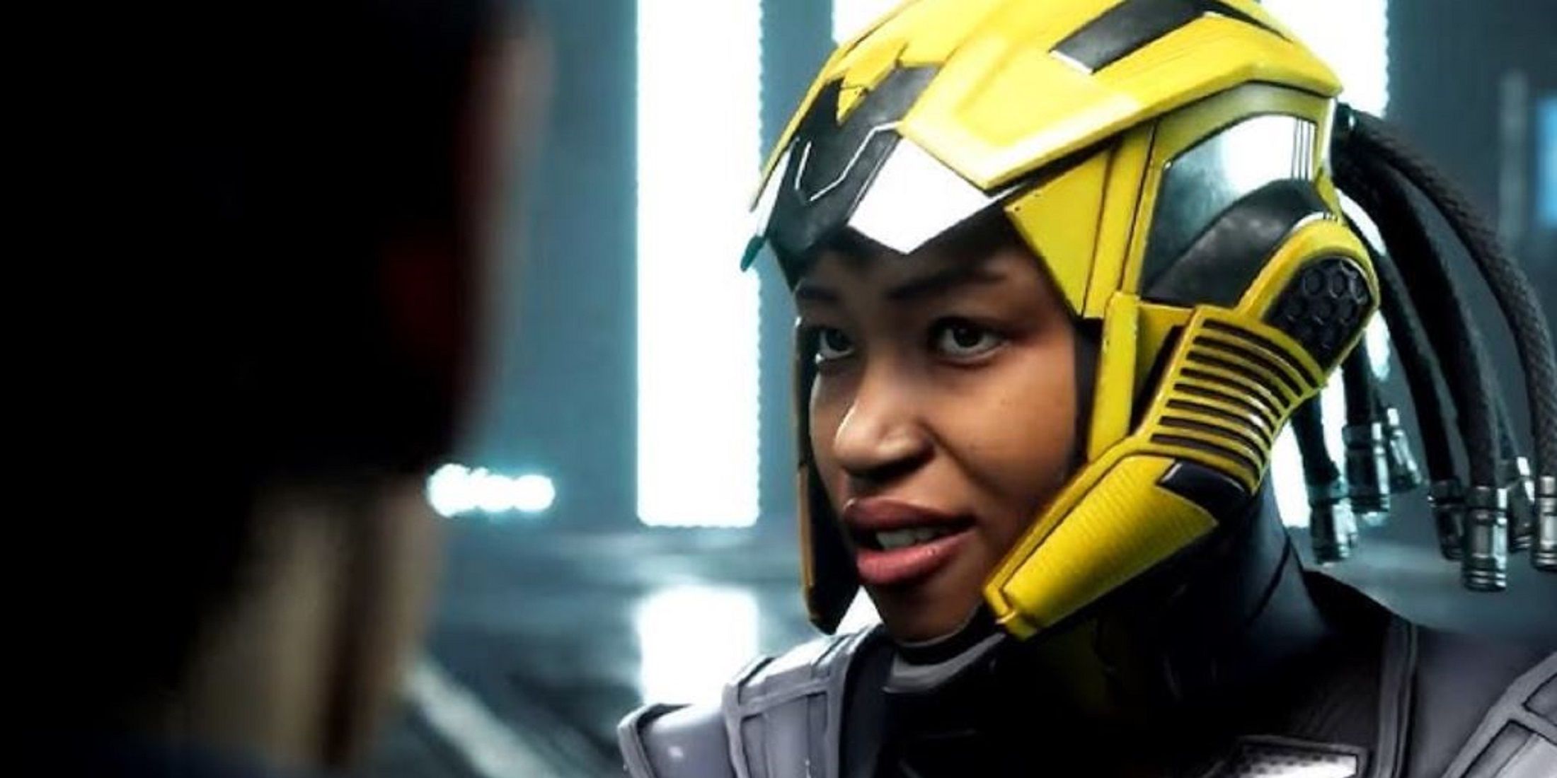 A look at female Cyrax from Mortal Kombat 1: Khaos Reigns 