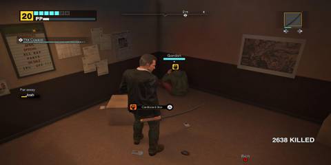 Frank Standing Over The Coward