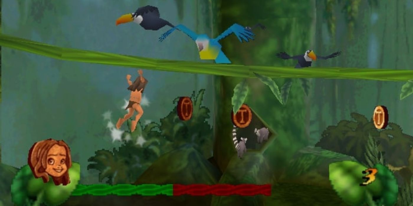A screenshot from the game Tarzan for the Nintendo 64