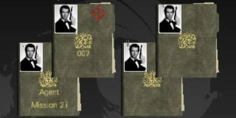A screenshot from the Nintendo 64 game GoldenEye 007