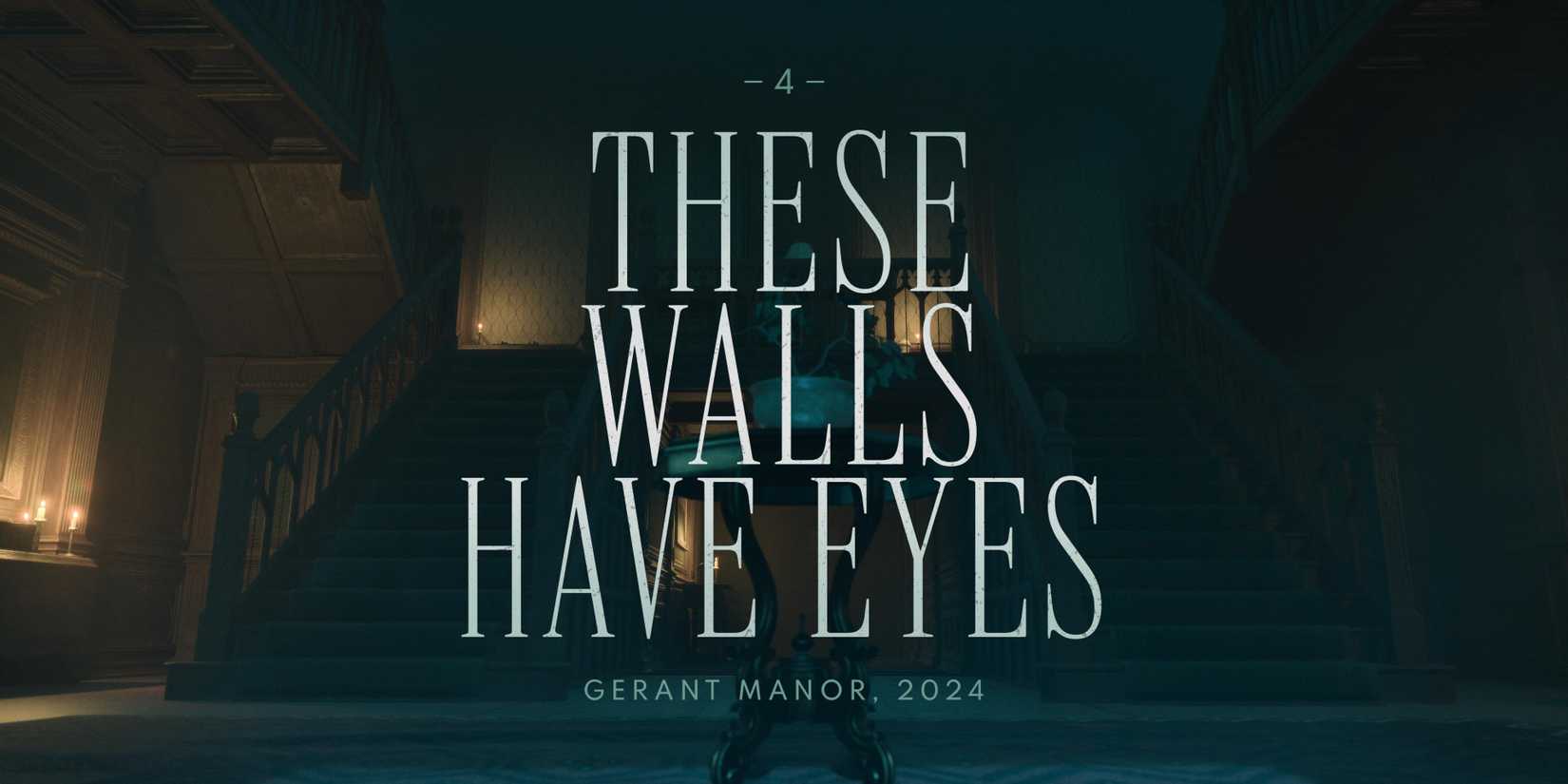 The Casting of Frank Stone Chapter 4 these walls have eyes splash card