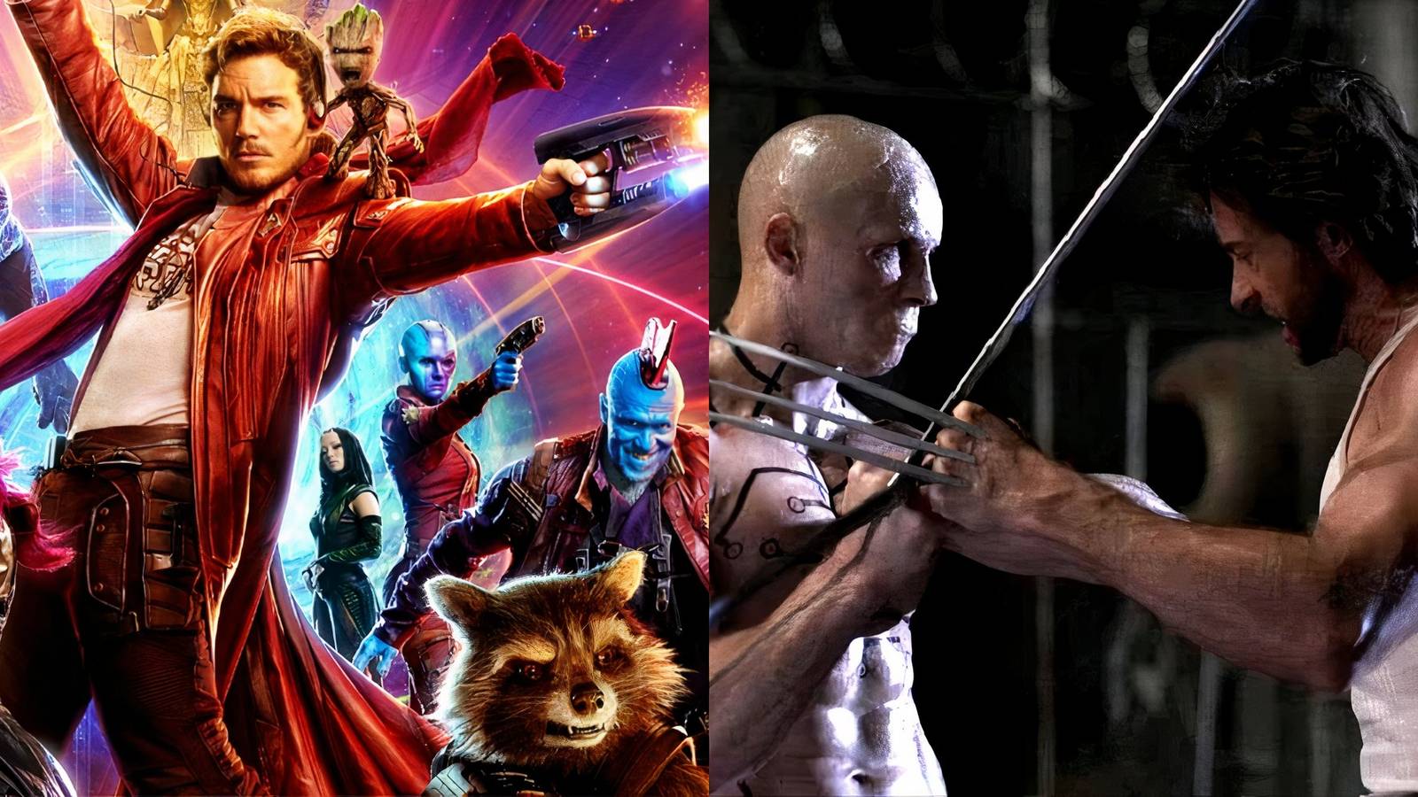 Guardians of the Galaxy (left) X-Men Origins Wolverine (right)