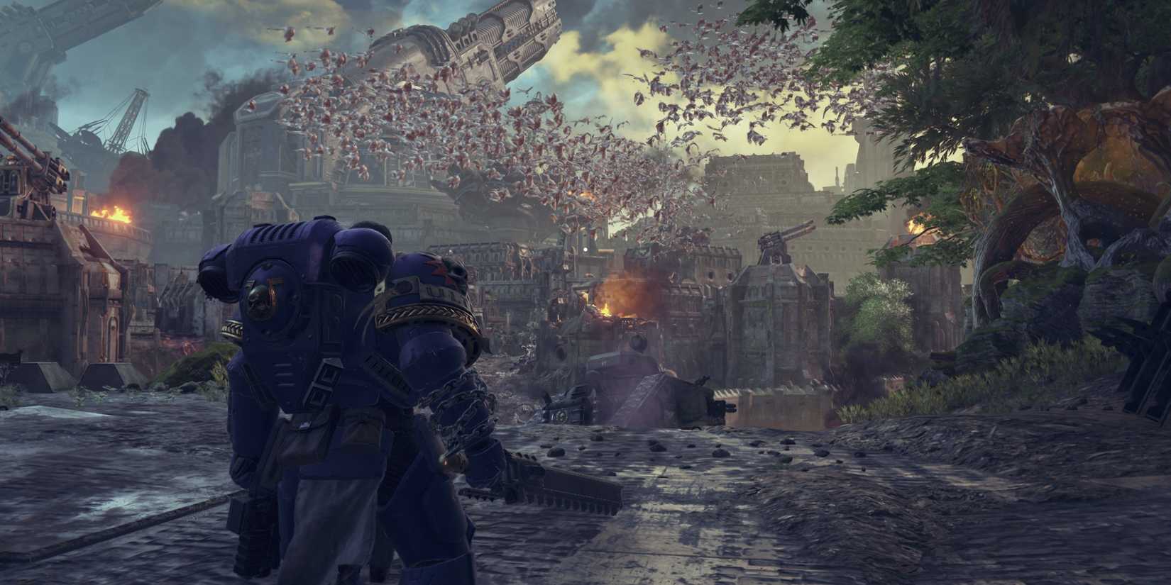 titus fighting tyranid hordes