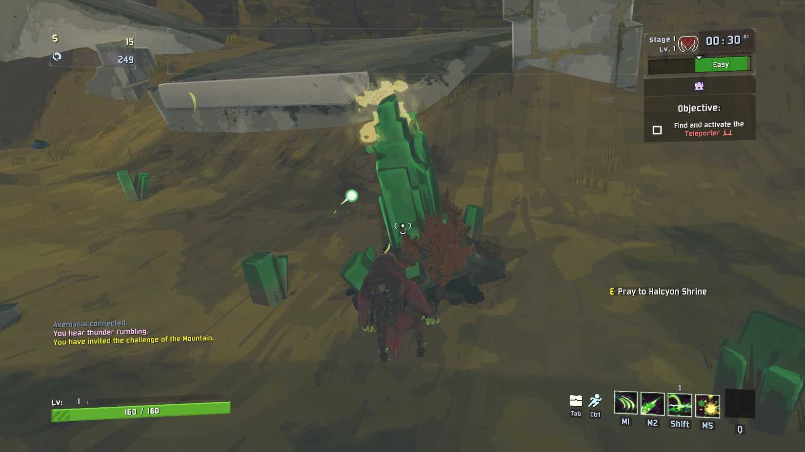 A Halcyon Shrine in Risk of Rain 2