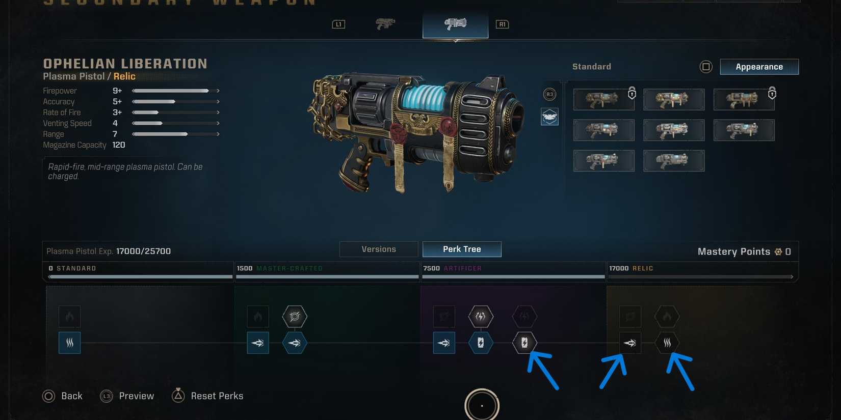 best plasma pistol perks