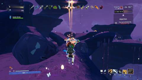 Commando triggering on-hit effects in Risk of Rain 2