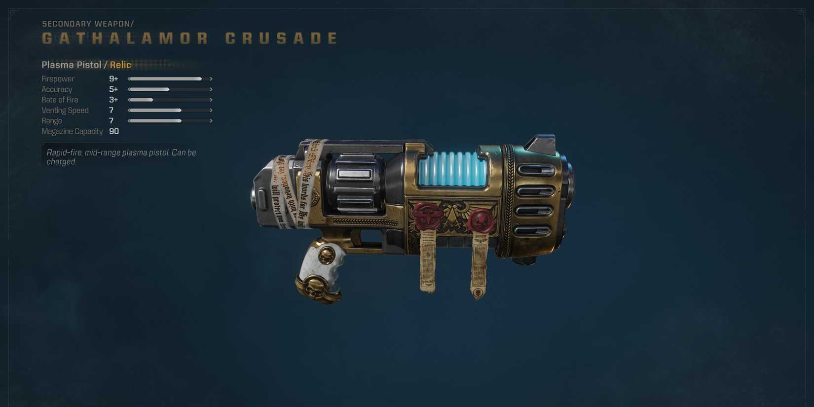 Gathalamor Crusade plasma pistol