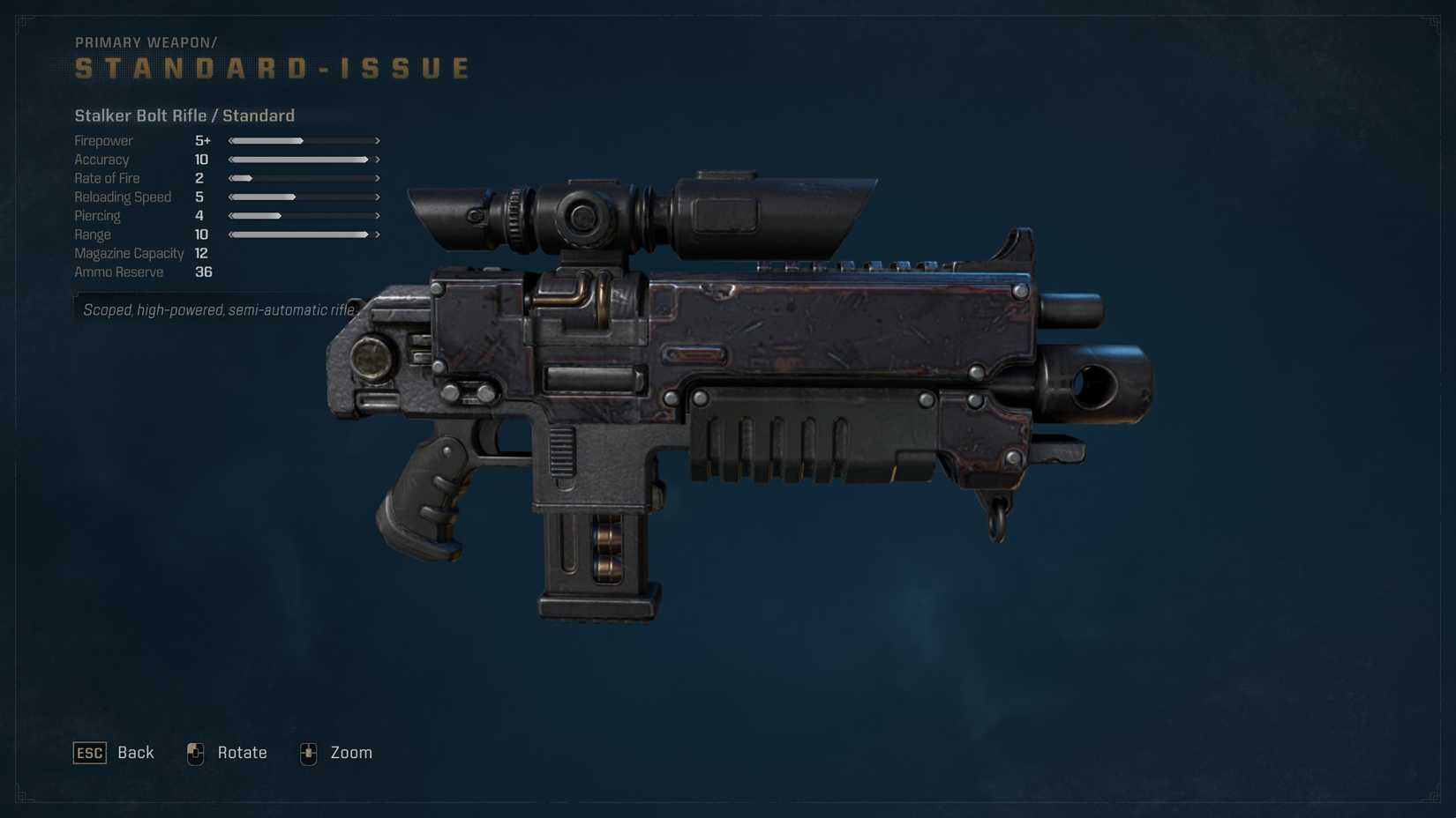 The Stalker Bolt Rifle in Space Marine 2