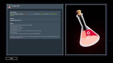 Power Elixir's logbook entry in Risk of Rain 2