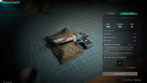 DE 50 Blueprint description in Once Human