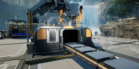 Assembler churning out Reinforced Iron Plates in Satisfactory