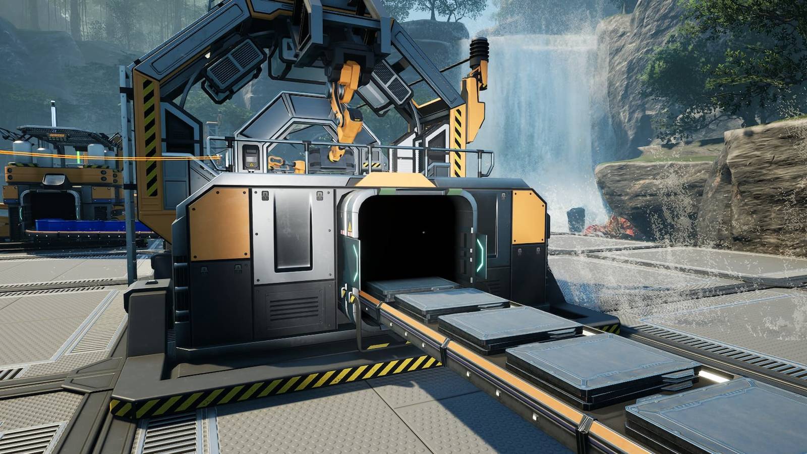 Assembler churning out Reinforced Iron Plates in Satisfactory