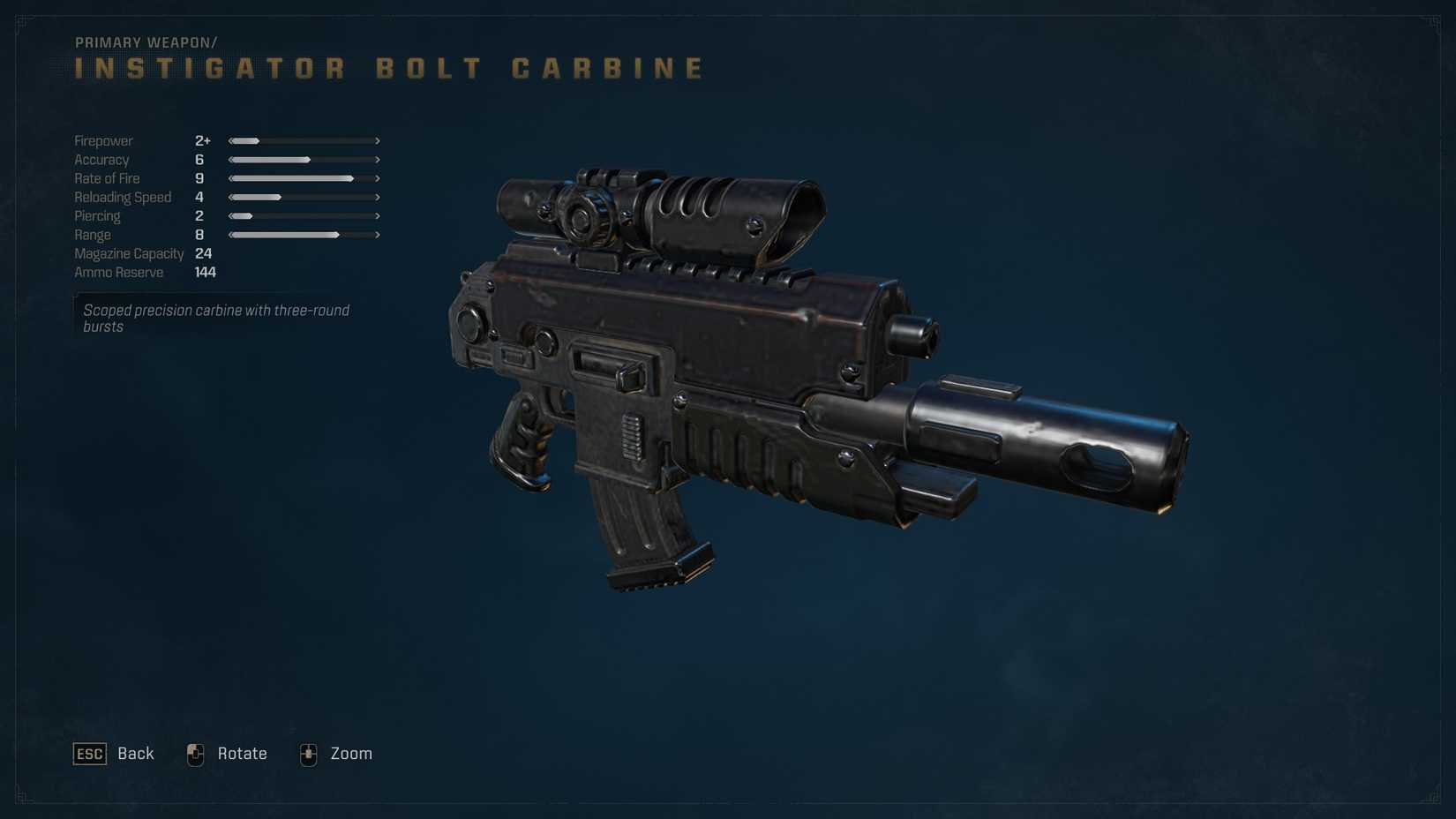 The Instigator Bolt Carbine in Space Marine 2