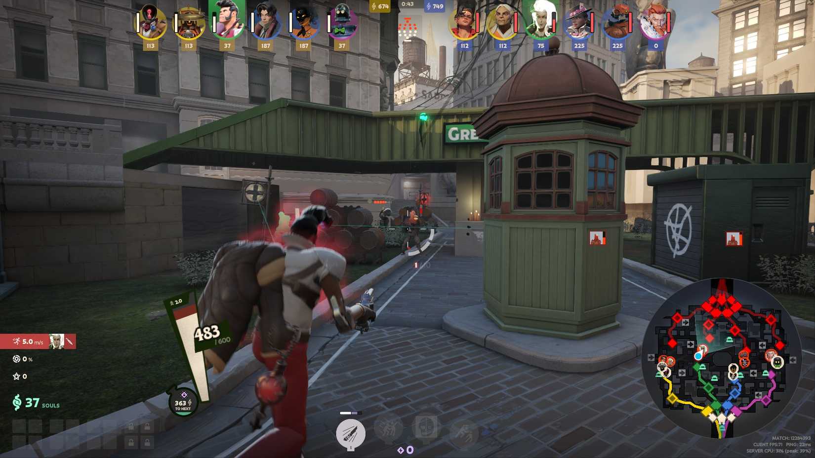 Laning as Shiv in Deadlock