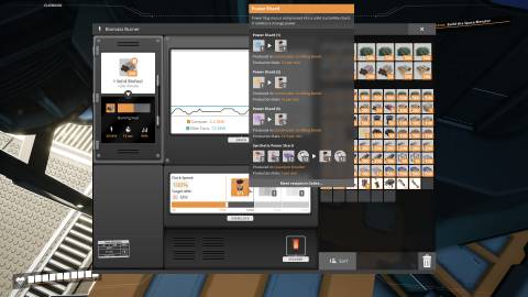 Overclocking using a Power Shard in Satisfactory