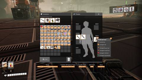 Picking Jetpack fuel in Satisfactory