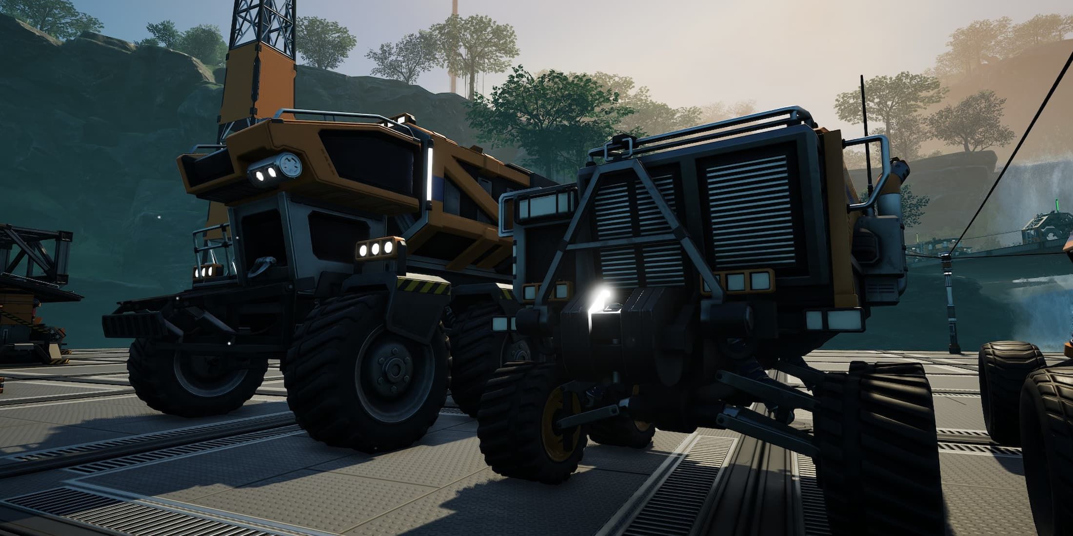 The Truck and Tractor in Satisfactory