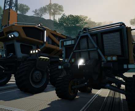 The Truck and Tractor in Satisfactory