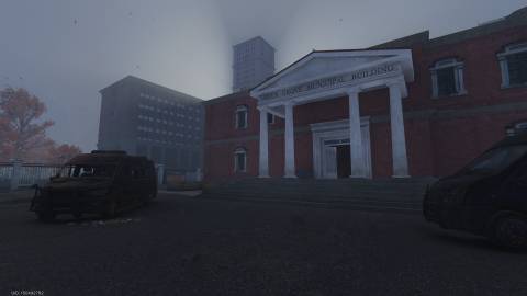 The Blackfell municipal building in Once Human
