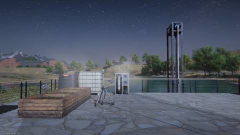 A simple automatic irrigation setup in Once Human