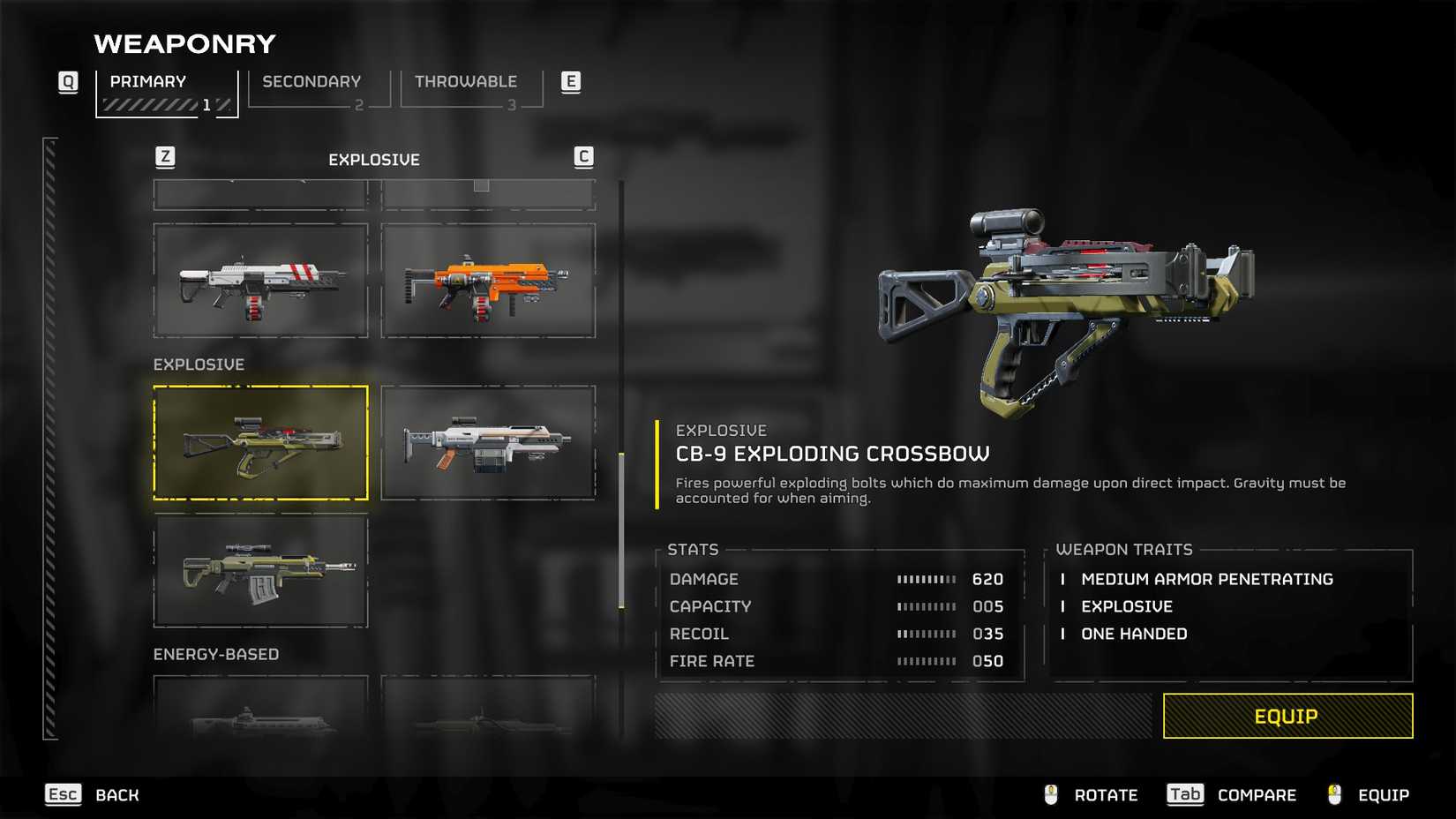 The buffed crossbow in Helldivers 2