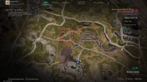 Location of Treasure Hunter's second map in Once Human