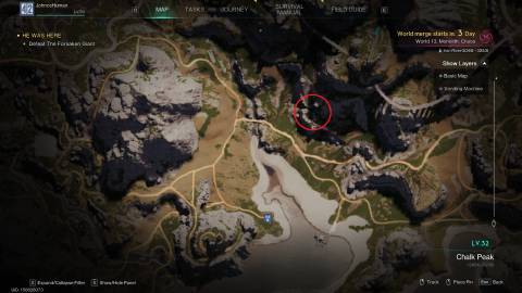 Silo EX1 map location in Once Human