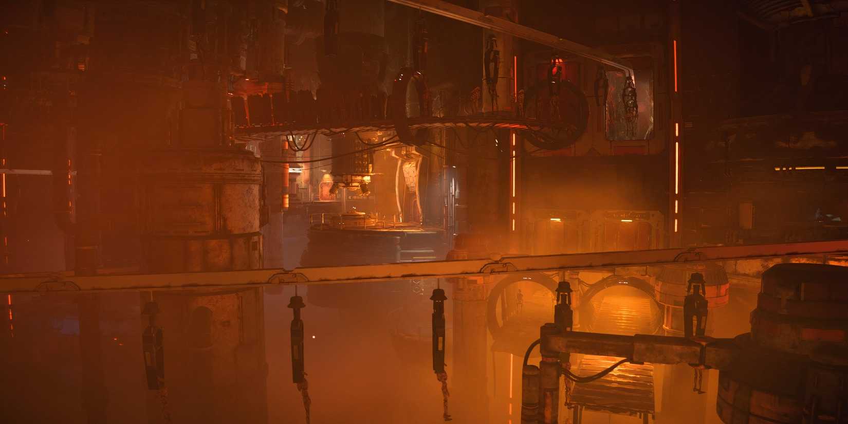 A droid factory in Star Wars Outlaws