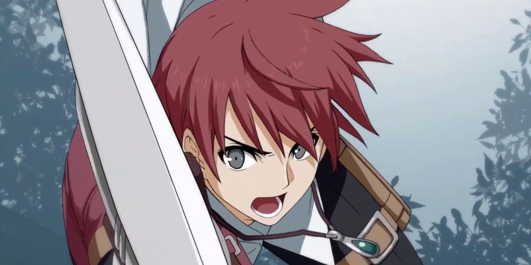 Adol executing an attack in Ys Memories of Celceta