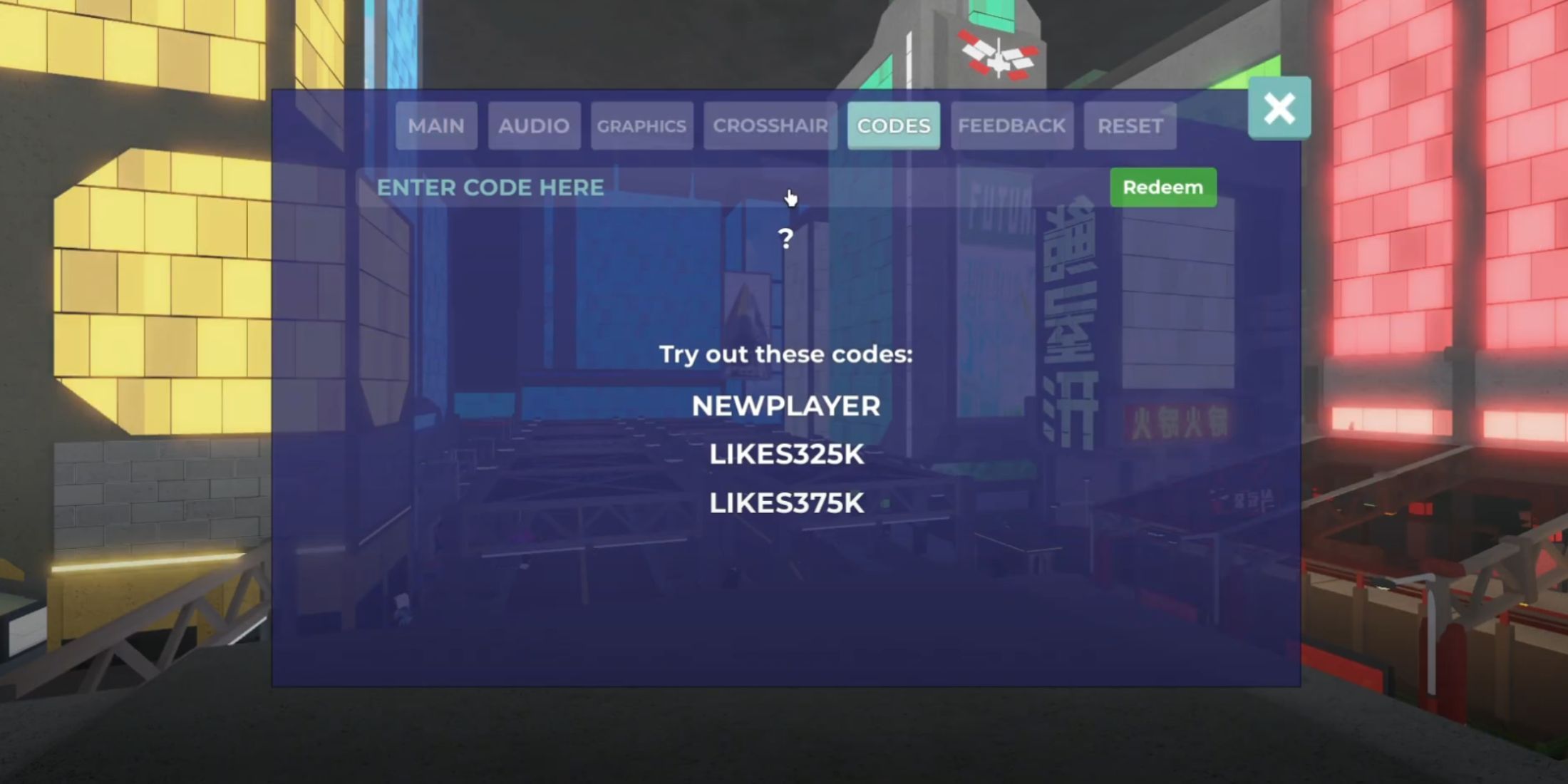 Roblox: AIMBLOX Codes