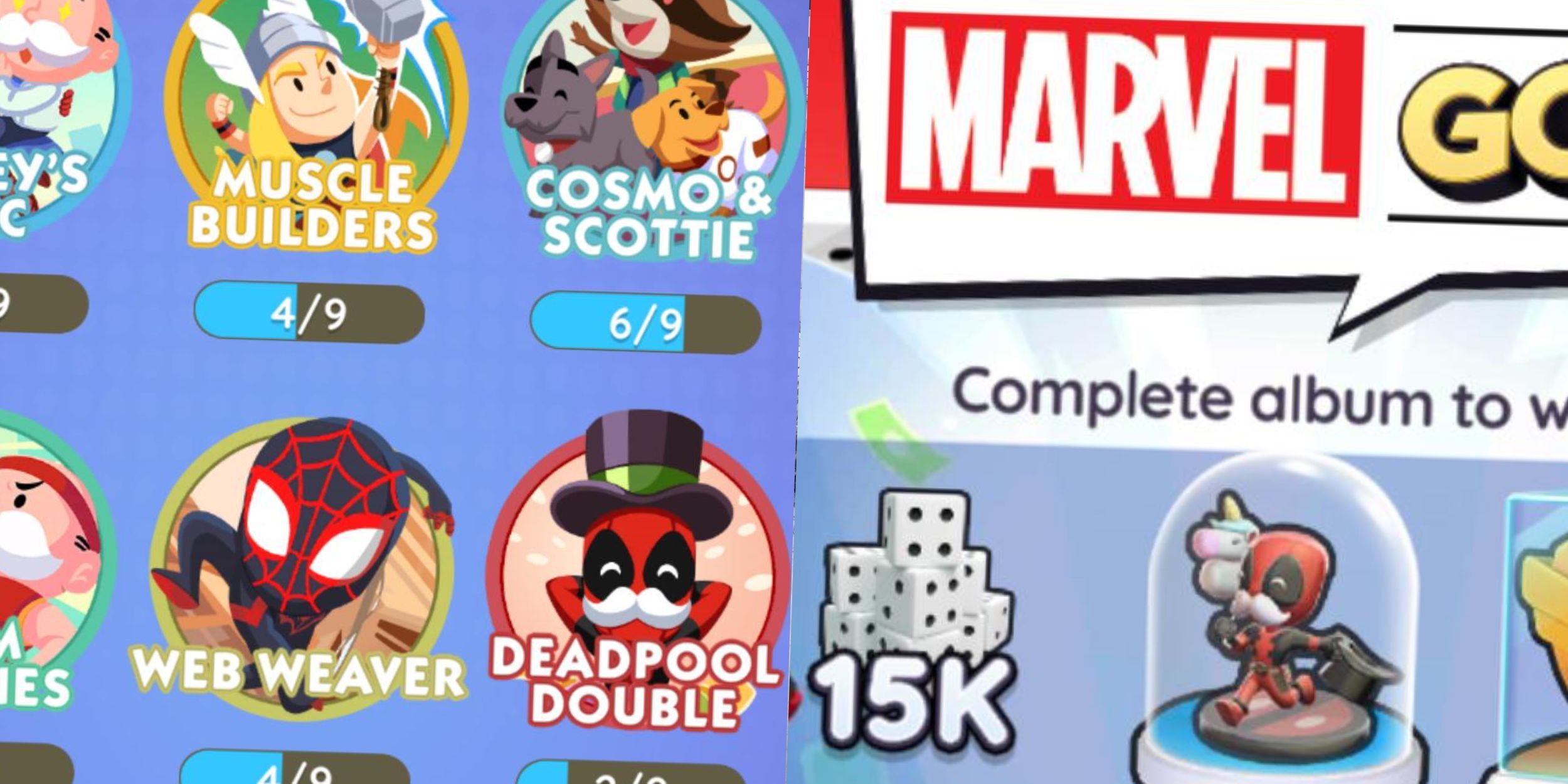 All Sticker Sets in the Marvel GO Album