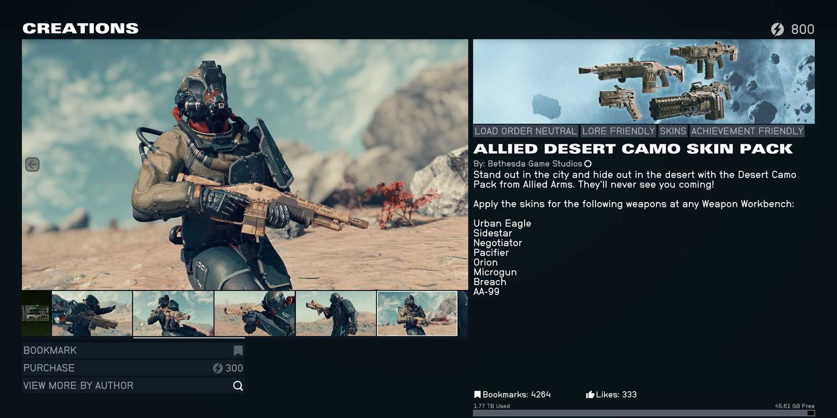 Allied Desert Camo Skin Pack