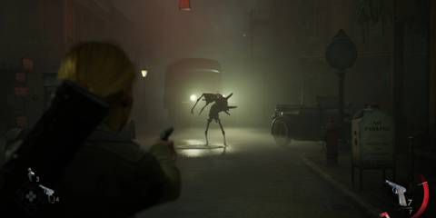 Alone In The Dark Shooting A Monster