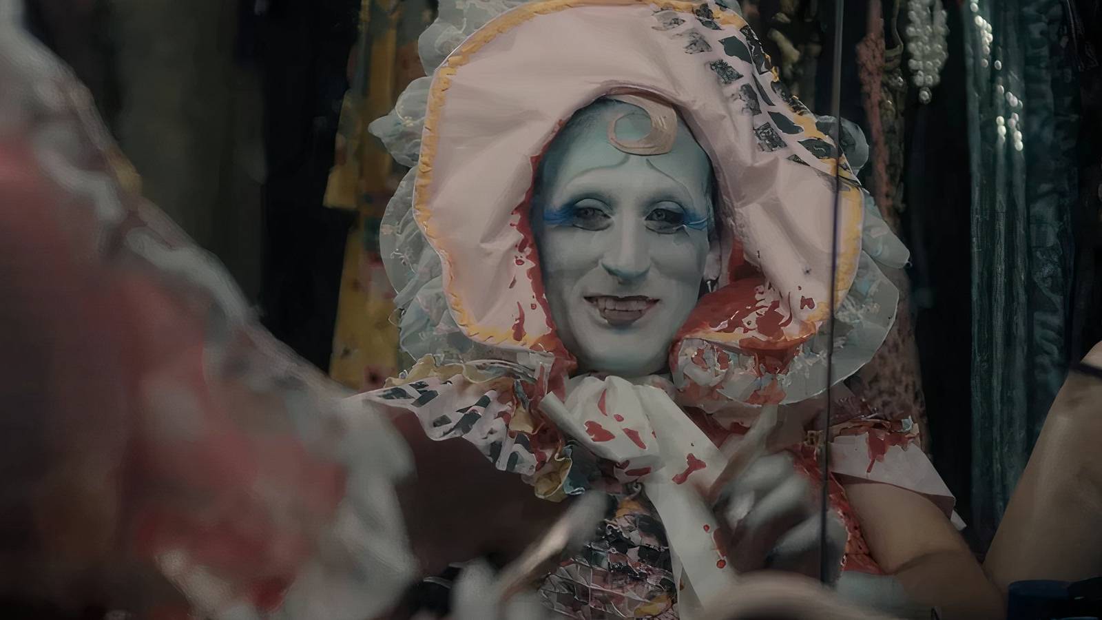 A creepy man in costume in American Horror Stories season 3