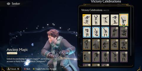 Ancient Magic Victory Celebration in Quidditch Champions