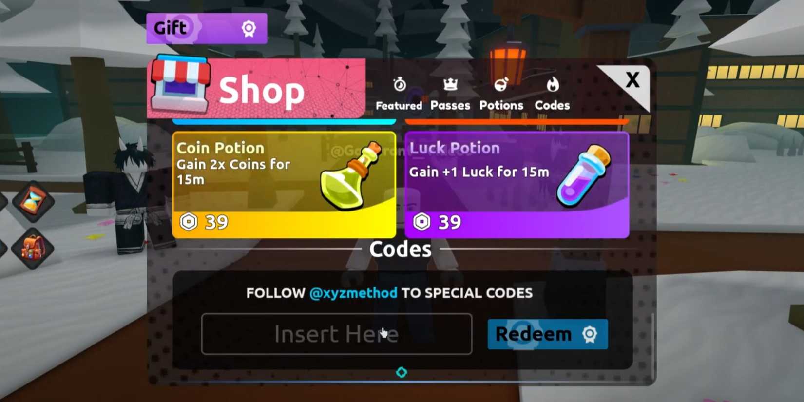 Anime Saga Simulator the codes tab