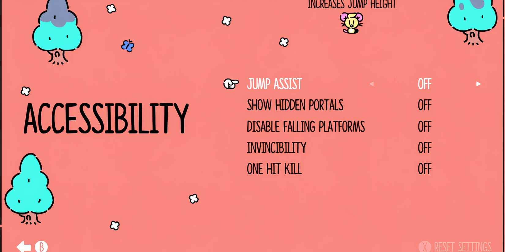 Assist options in The Plucky Squire