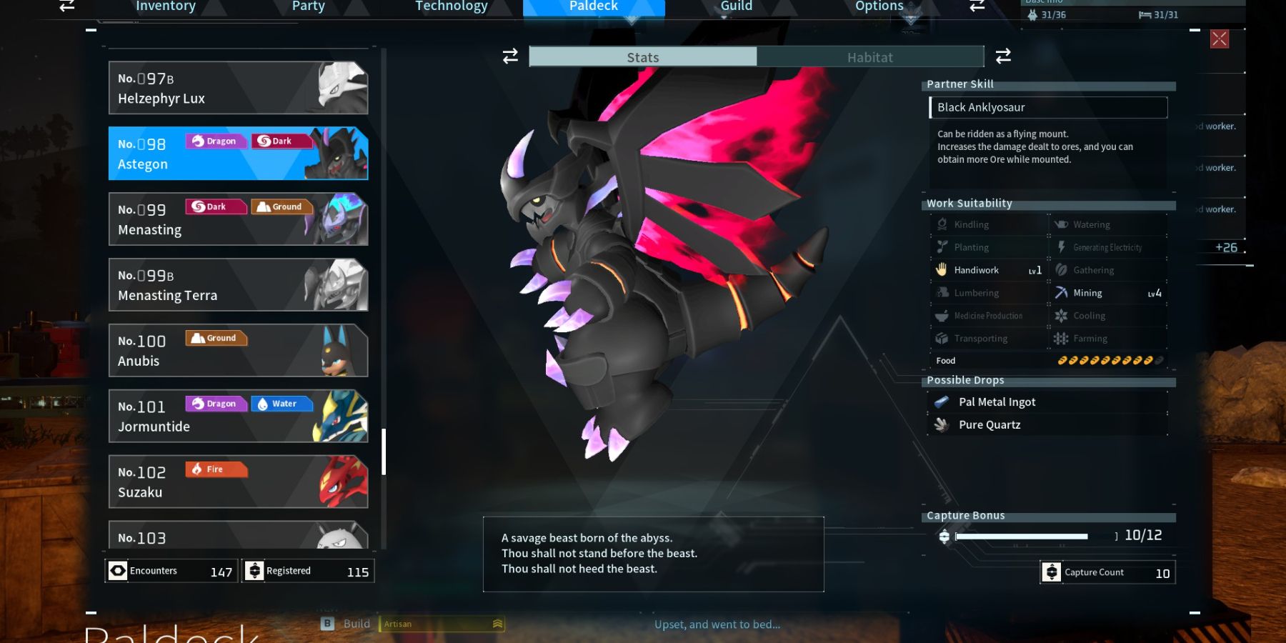 Astegon Side Palworld