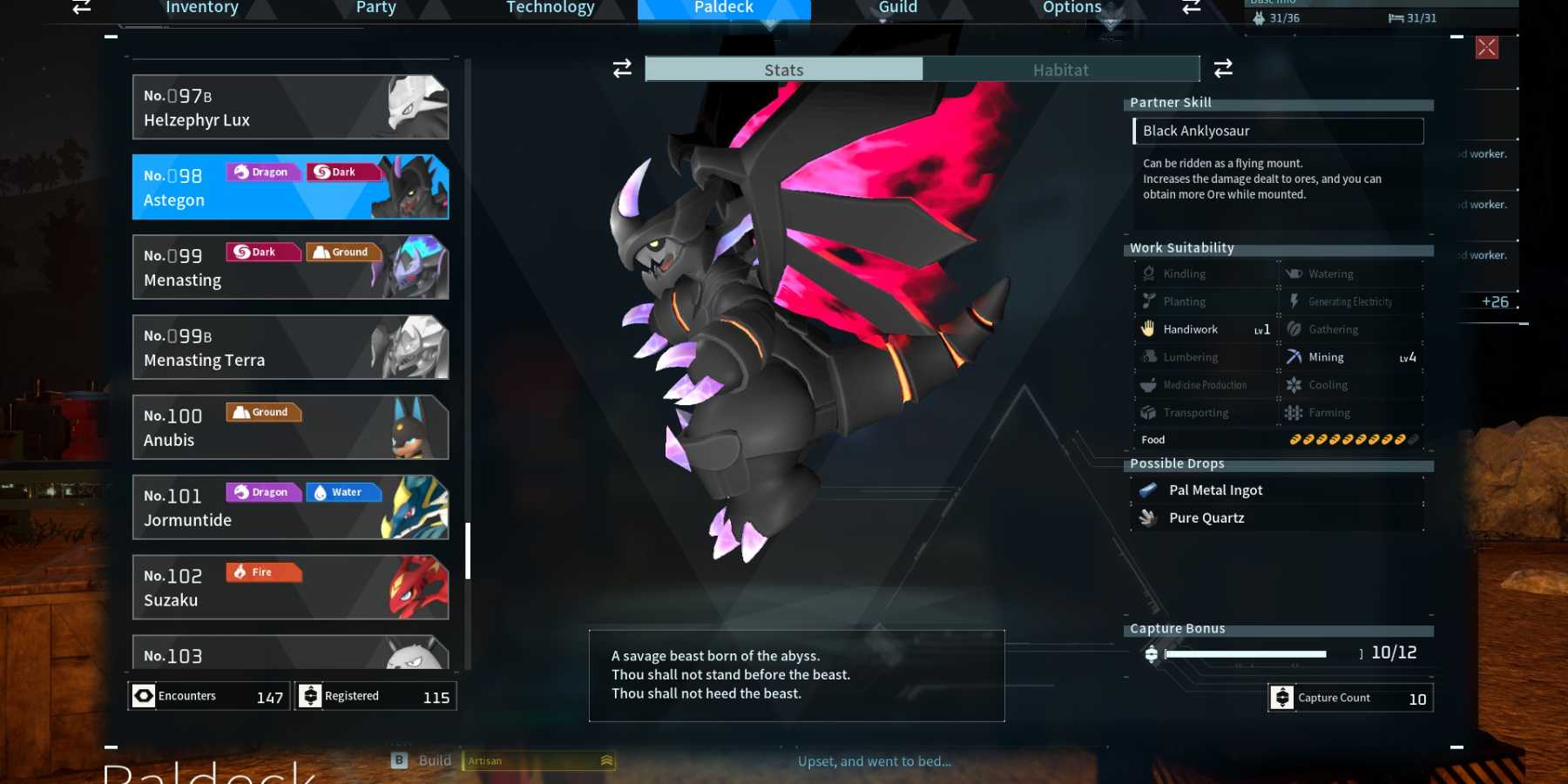 Astegon Side Palworld