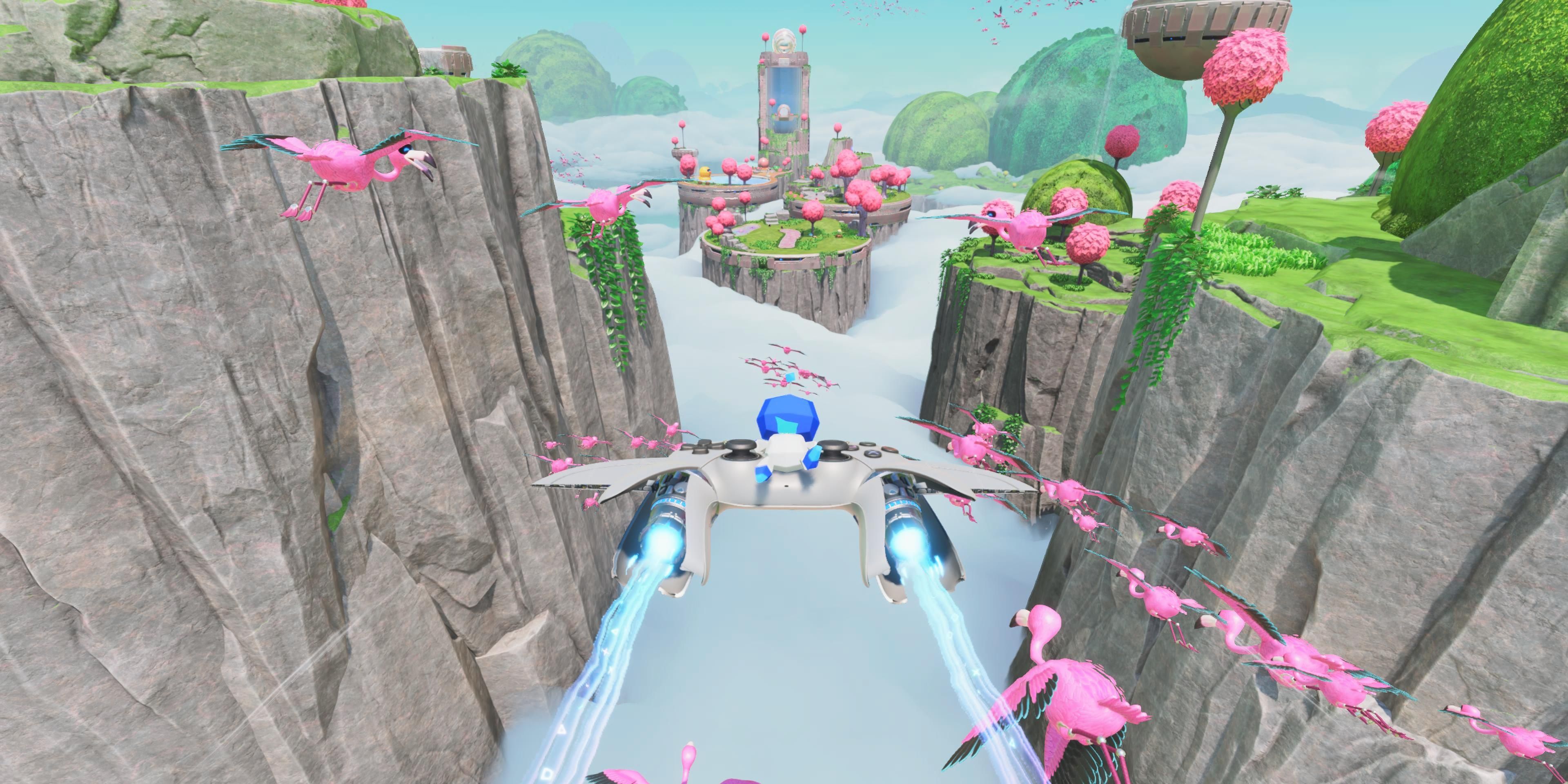 Sky Garden Flying in Astro Bot