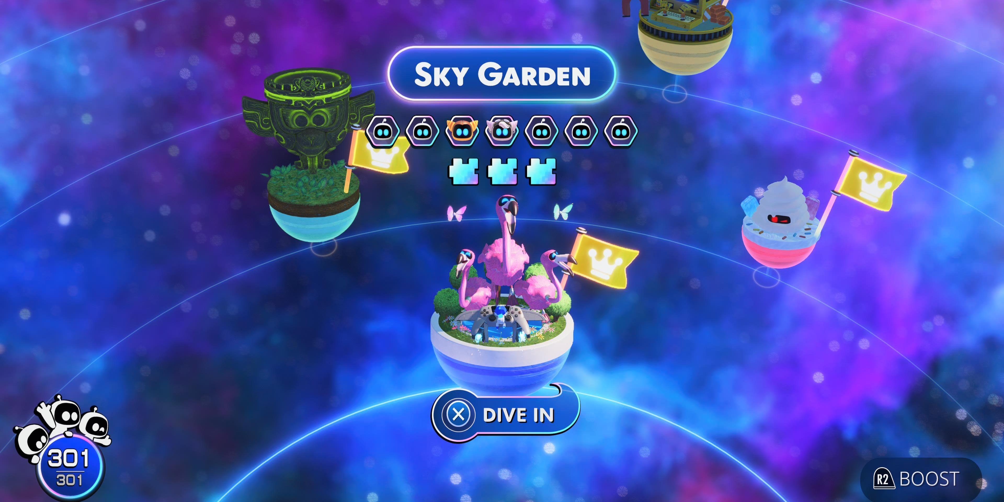 Sky Garden Planet in Astro Bot