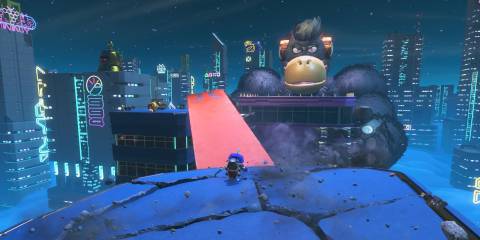 Mighty Chewy platforming in Astro Bot