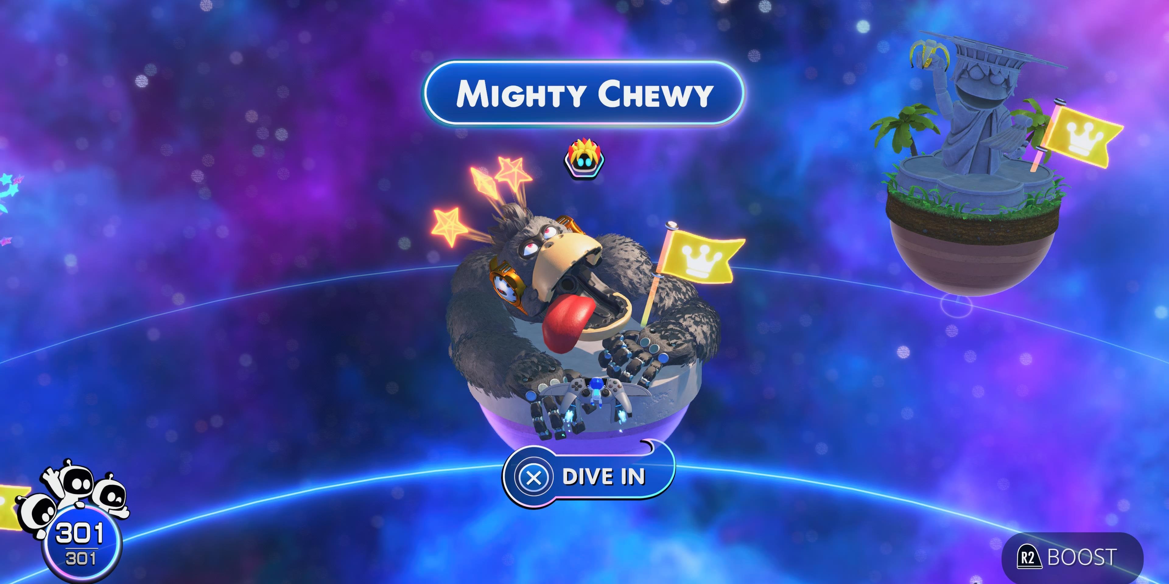 Mighty Chewy Planet in Astro Bot