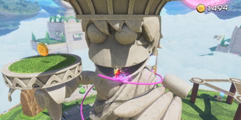 Apes on the Loose Rail Grinding in Astro Bot