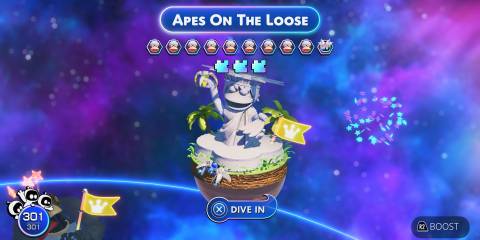 Apes on the Loose Planet in Astro Bot