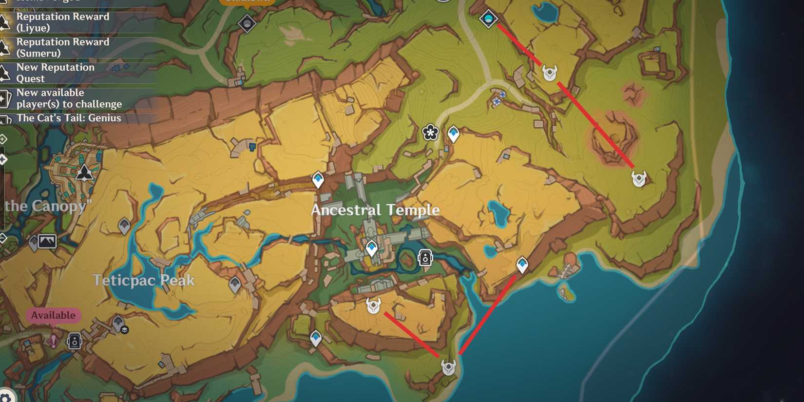 avatars of lava locations 2 farming route interactive map in genshin impact Ignited Stone Seed of Life Seeing Eye