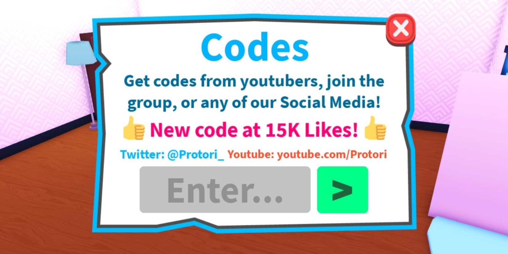 Baby City RP the codes tab