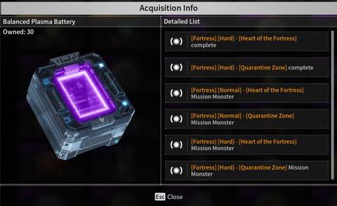 Balanced Plasma Battery information in The First Descendant.