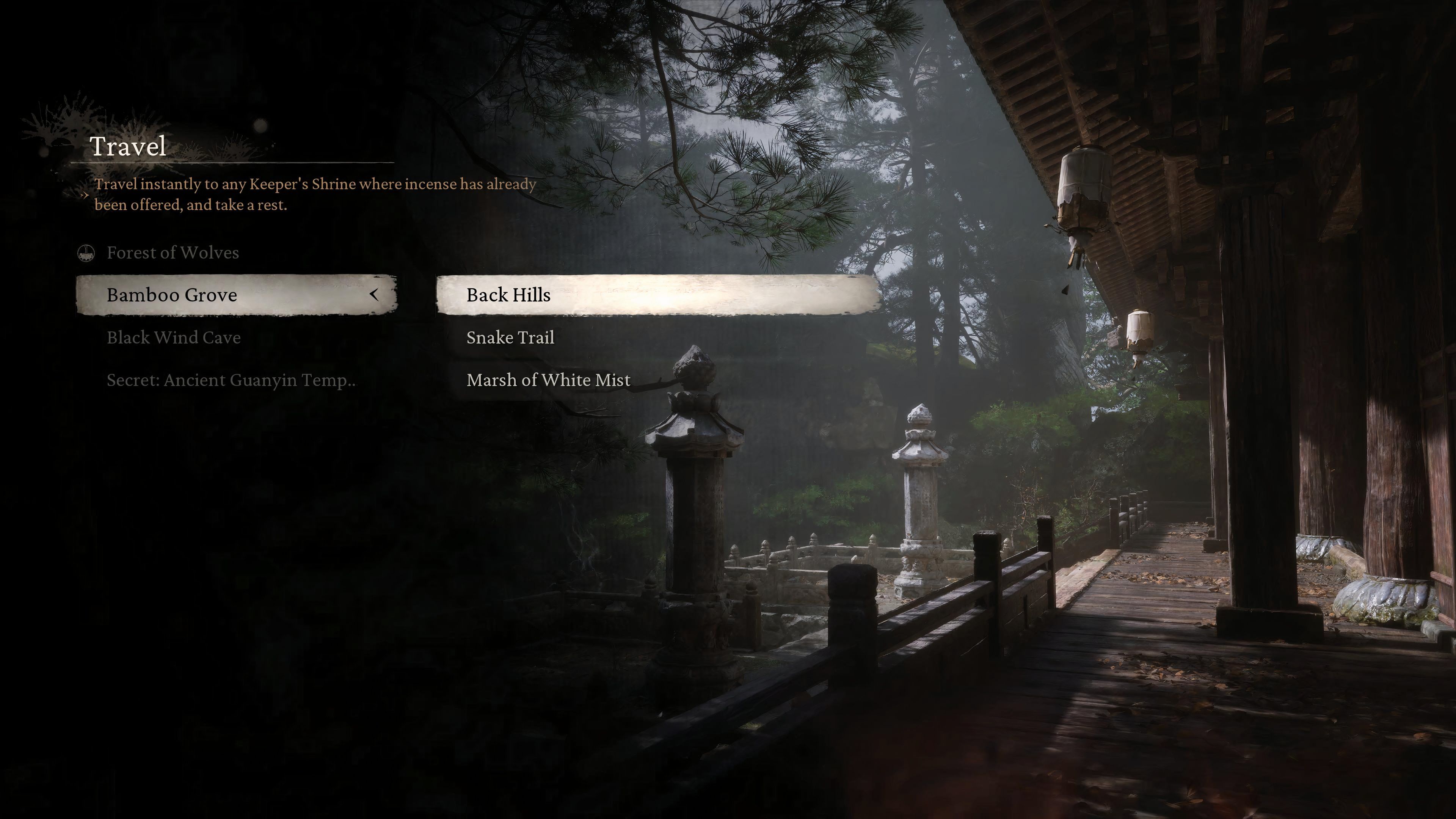 Black Wind Mountain Keeper’s Shrine Locations