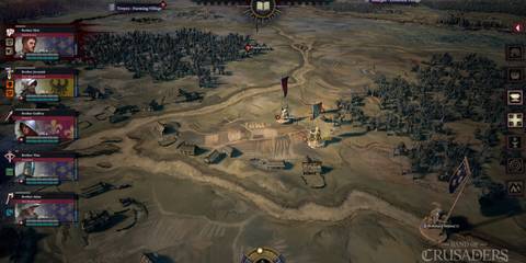 Band of Crusaders overworld screenshot